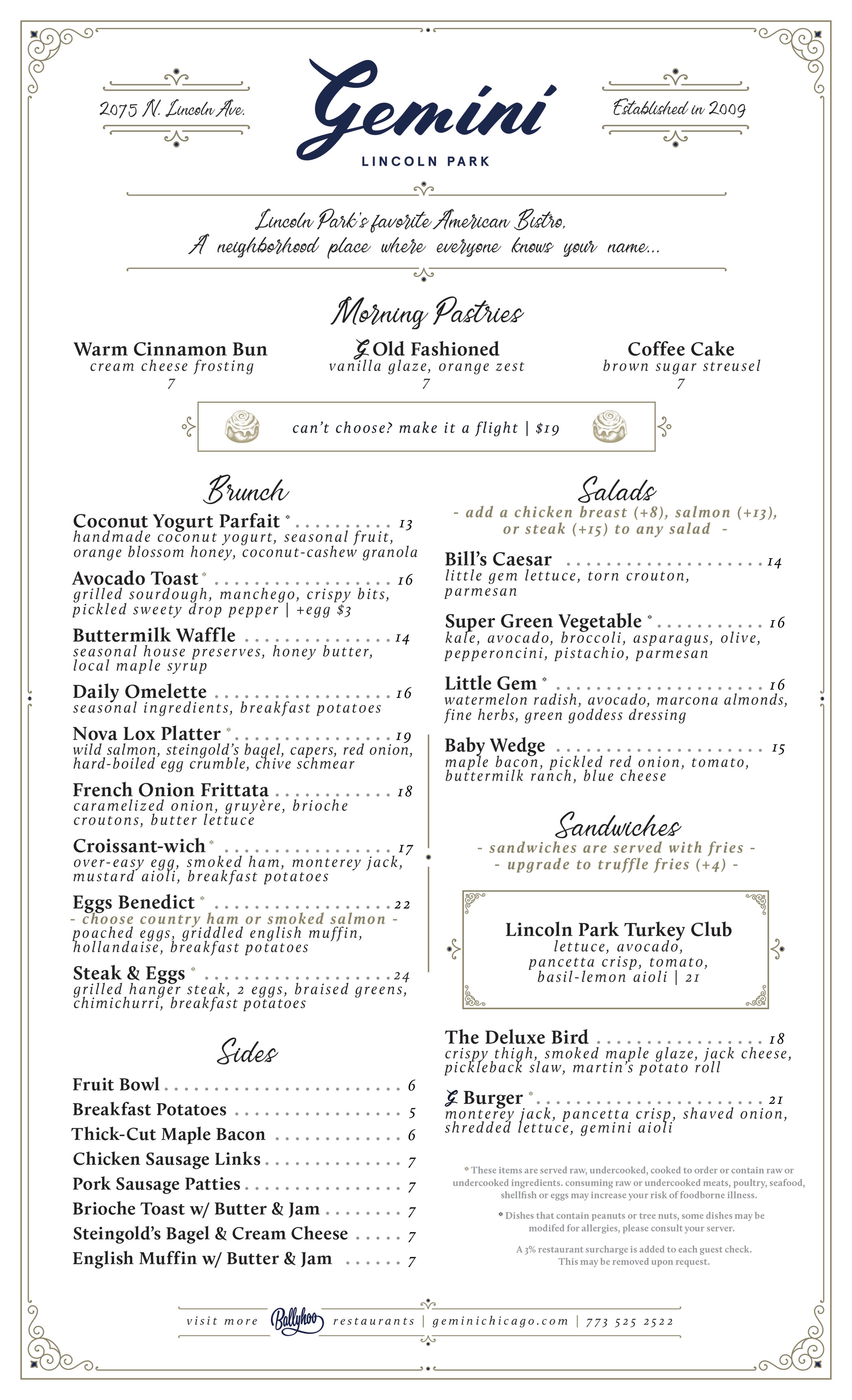 Brunch Menu